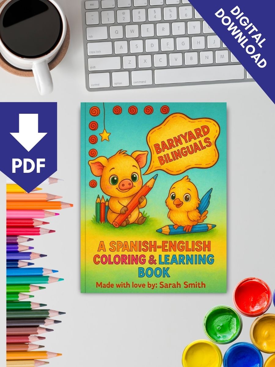 Barnyard Bilinguals Coloring and Learning Book - Image 2