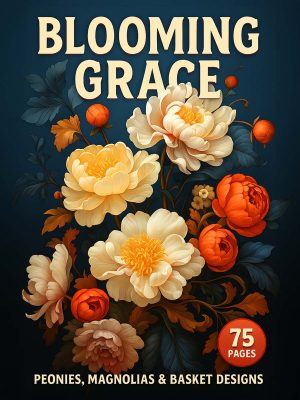 Blooming Grace – 75 Peonies, Magnolias & Basket Designs